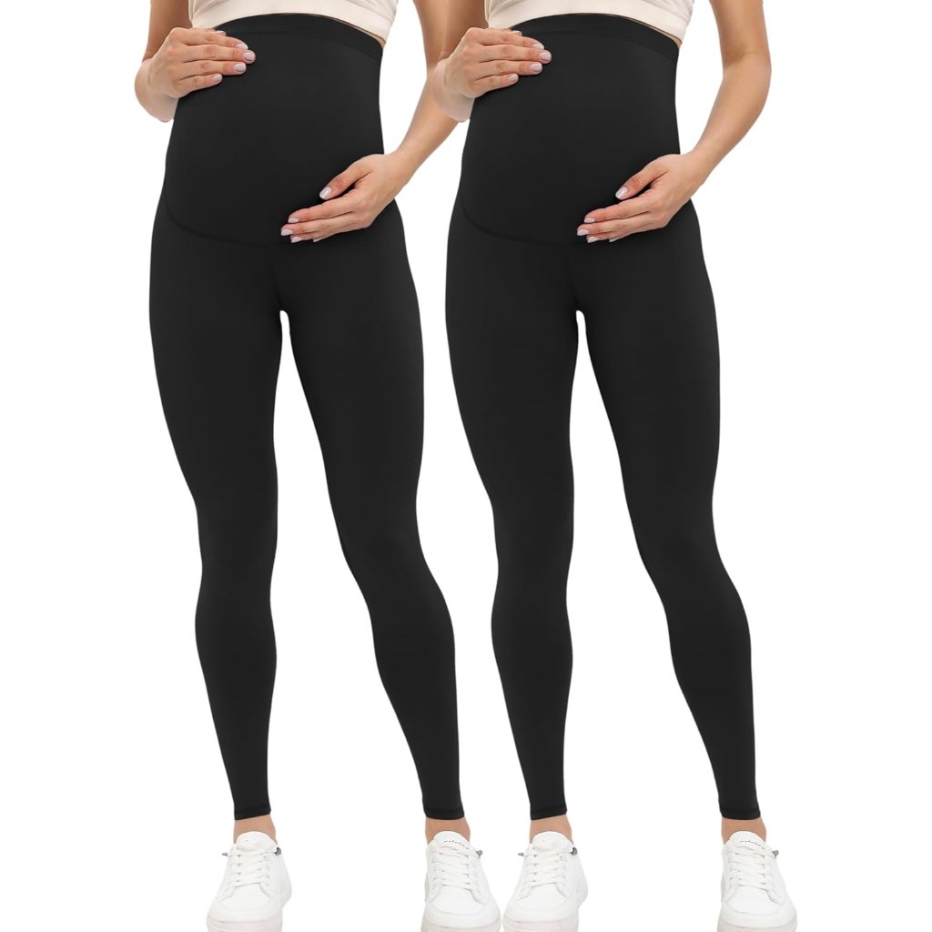 Women's Maternity Leggings Over The Belly Pregnancy Active Wear Workout Yoga Tig